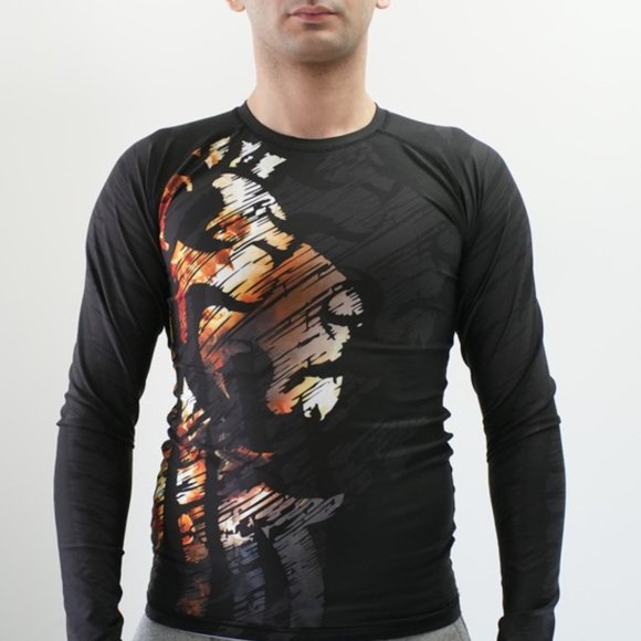 Long Sleeve BJJ Rash Guard - Picture 4 of 5